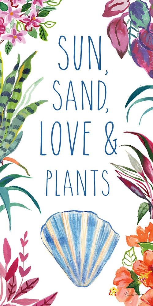 Tropical Home X on White art print by Farida Zaman for $57.95 CAD