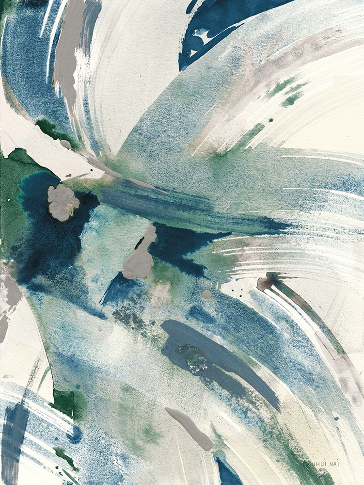 Spontaneous I Sapphire art print by Danhui Nai for $57.95 CAD