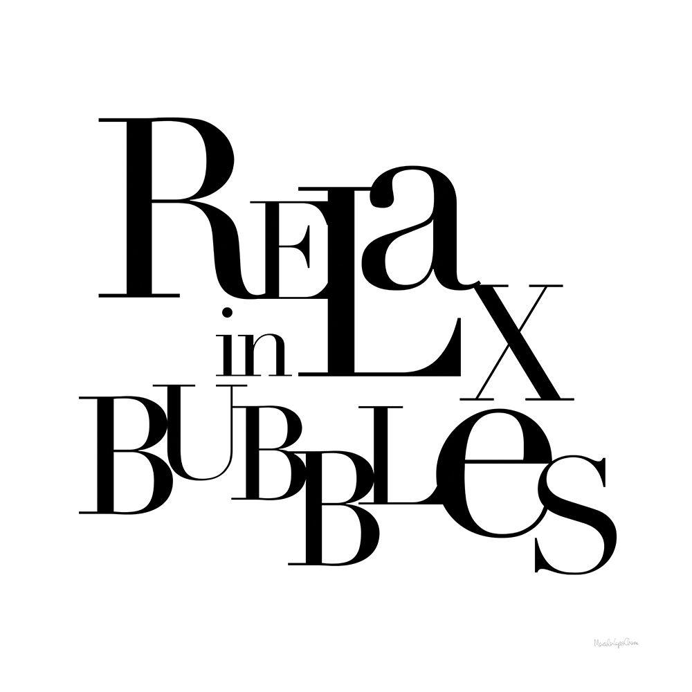 Relax in Bubbles art print by Mercedes Lopez Charro for $57.95 CAD