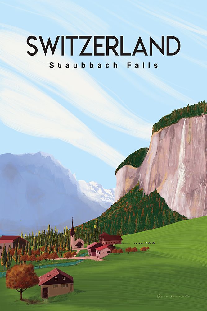 Swiss Alps art print by Omar Escalante for $57.95 CAD
