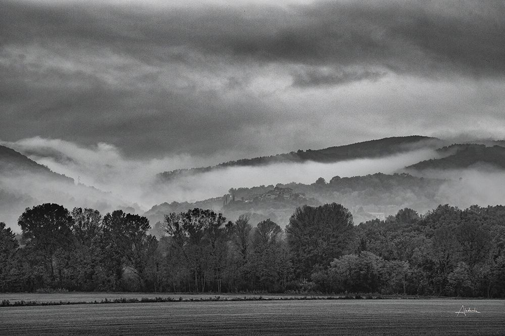 Village in the Fog art print by Aledanda for $57.95 CAD
