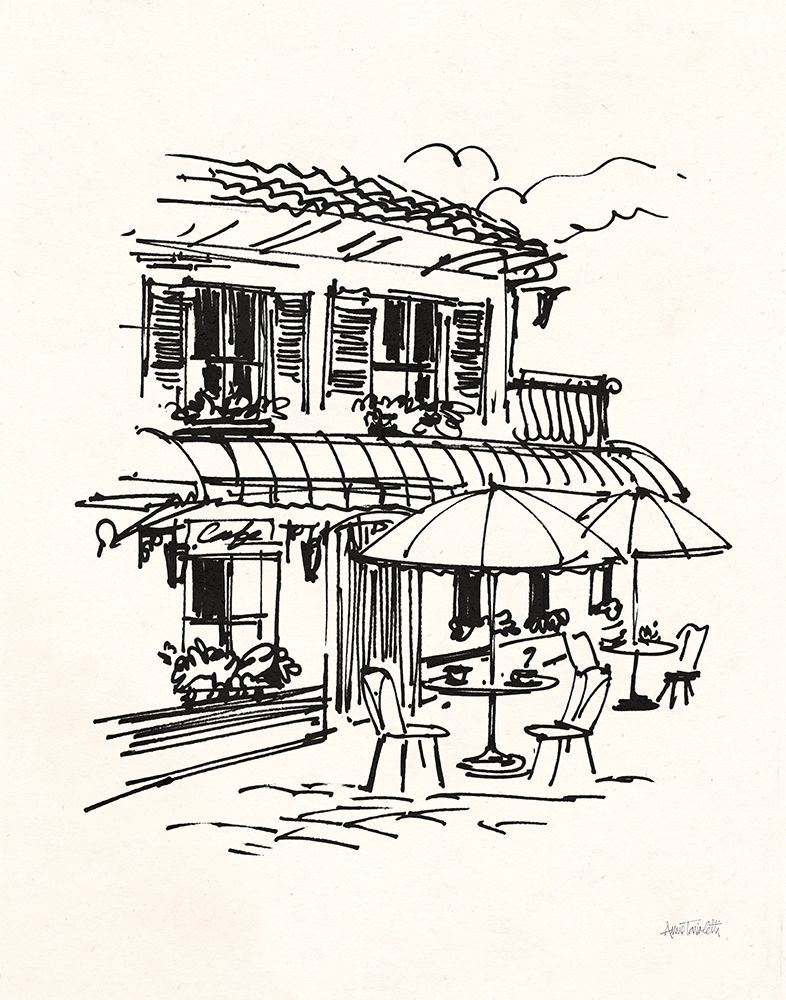 Cafe Sketch I Cream art print by Anne Tavoletti for $57.95 CAD