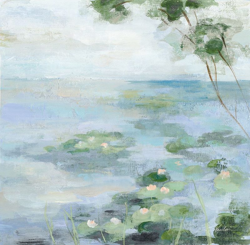 Lily Pond II art print by Silvia Vassileva for $57.95 CAD