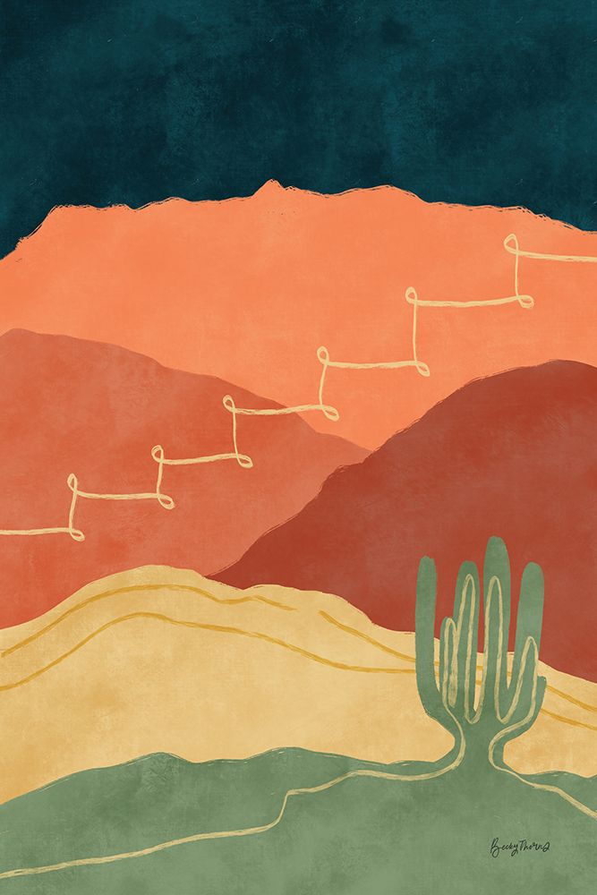 Mountainous II art print by Becky Thorns for $57.95 CAD
