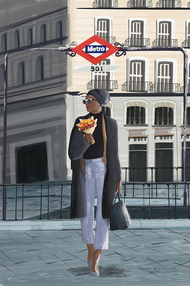 Girl in Madrid art print by Omar Escalante for $57.95 CAD