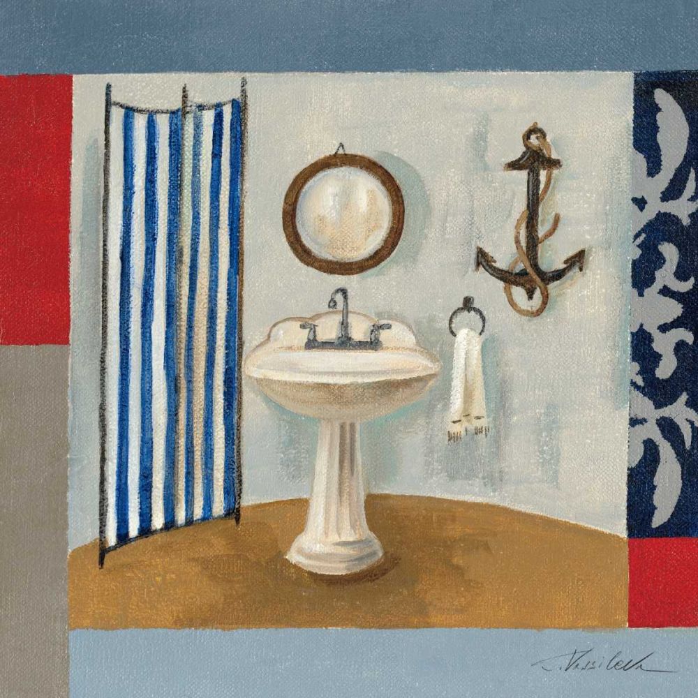 Nautical Bath I art print by Silvia Vassileva for $57.95 CAD