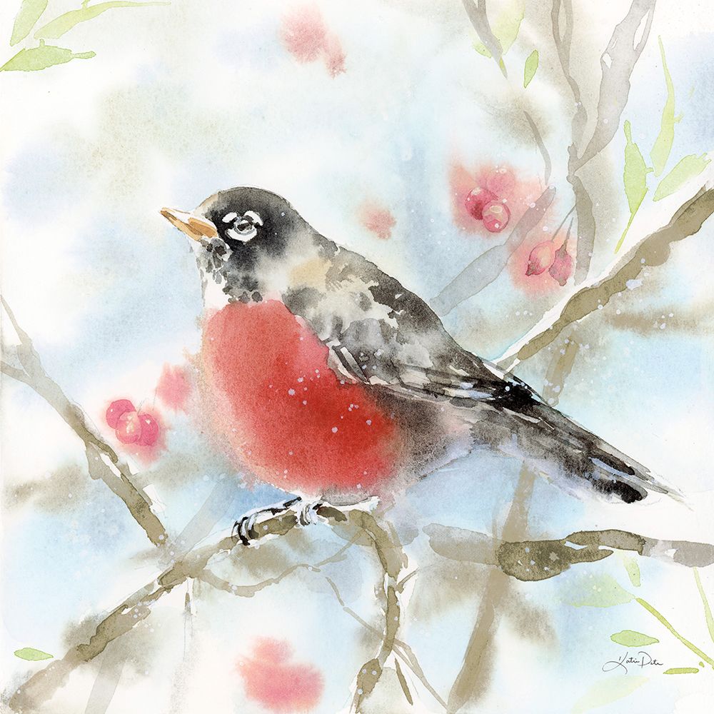 Spring Robin art print by Katrina Pete for $57.95 CAD