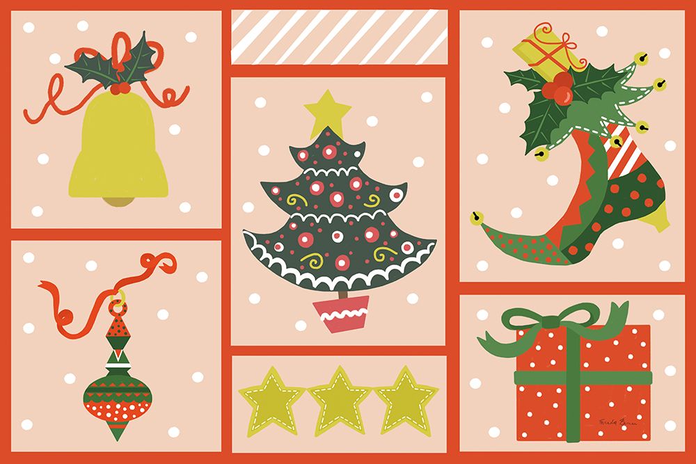 The Night Before Christmas I Bright art print by Farida Zaman for $57.95 CAD