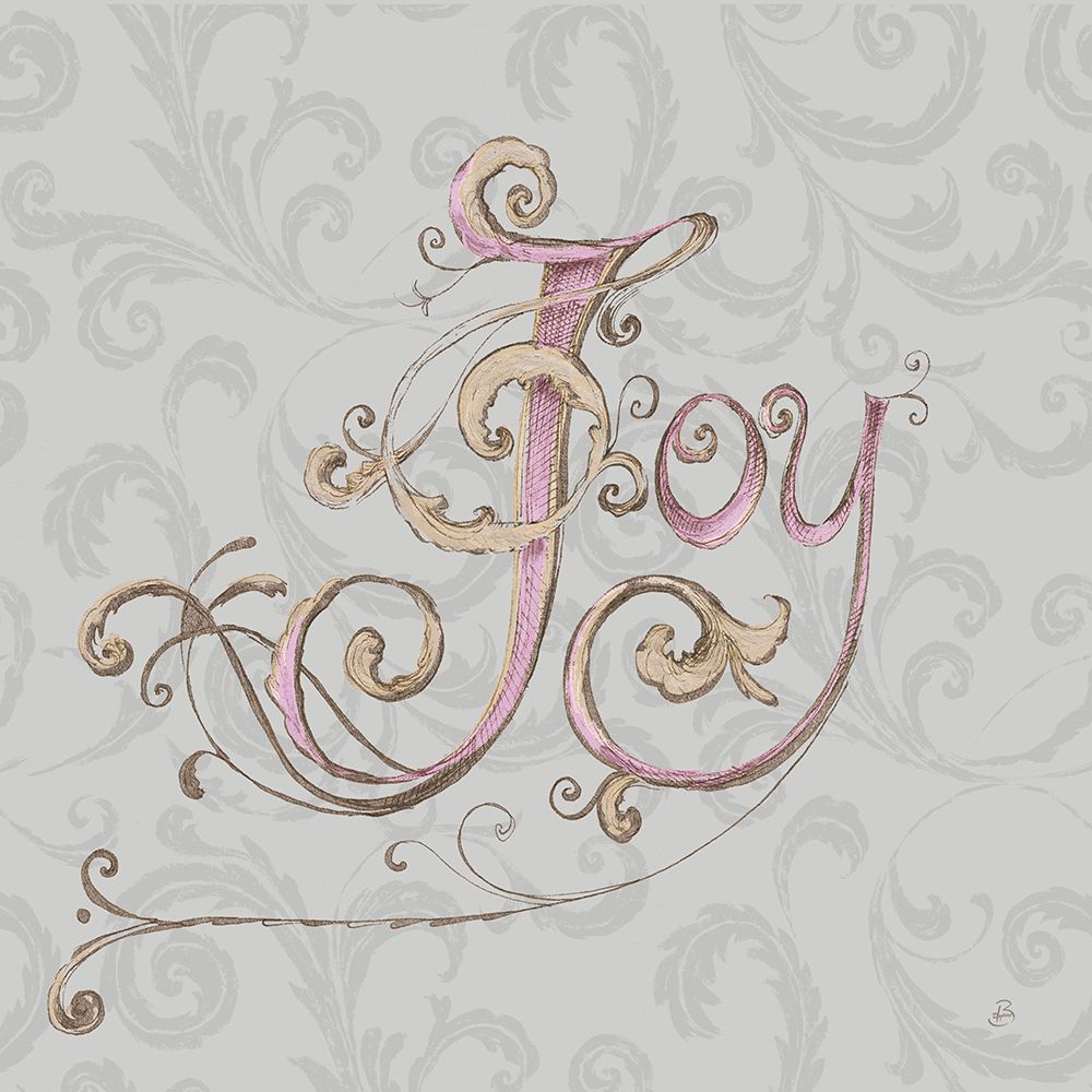 Elegant Season Joy Grey Pink art print by Daphne Brissonnet for $57.95 CAD