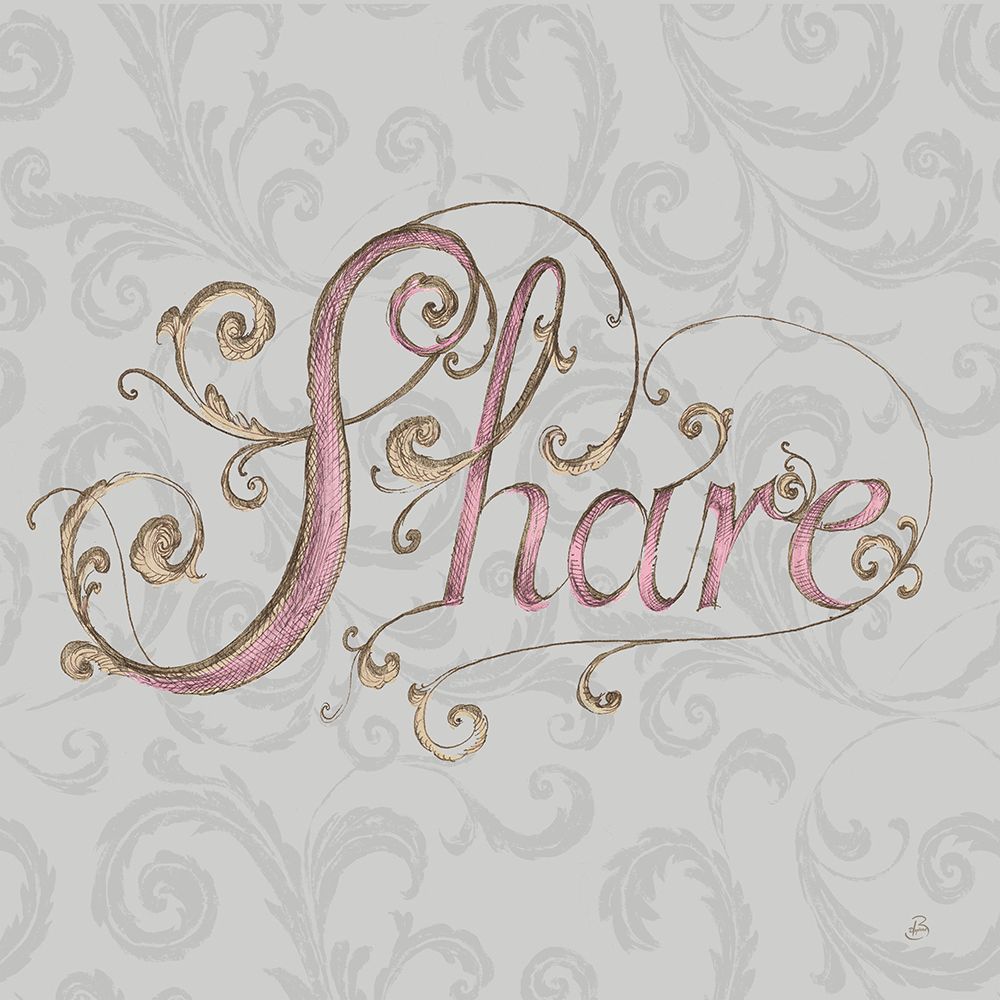 Elegant Season Share Grey Pink art print by Daphne Brissonnet for $57.95 CAD