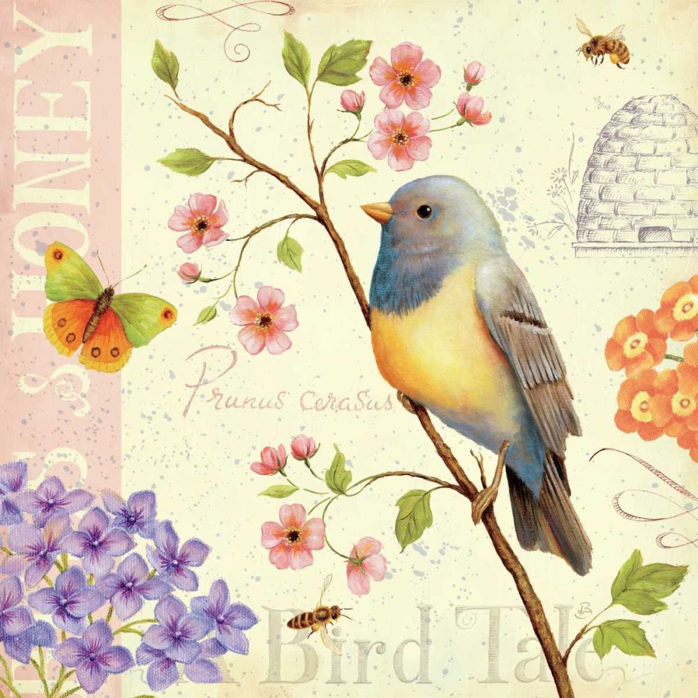 Birds and Bees I art print by Daphne Brissonnet for $57.95 CAD