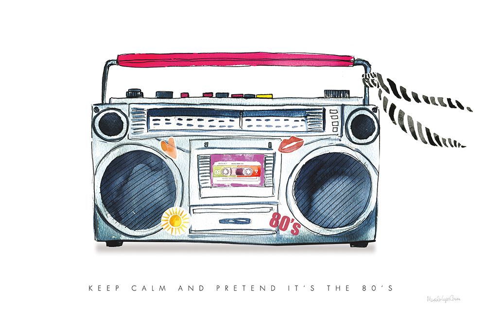 Boombox Love art print by Mercedes Lopez Charro for $57.95 CAD