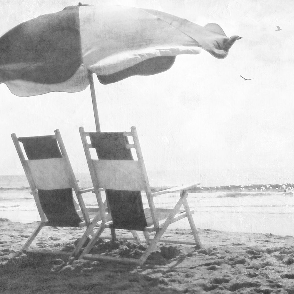 Sea For Two BW Crop art print by Debra Van Swearingen for $57.95 CAD