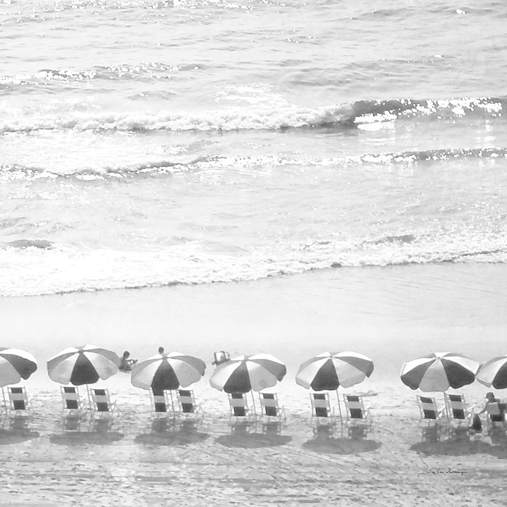 A Day At The Beach BW Crop art print by Debra Van Swearingen for $57.95 CAD