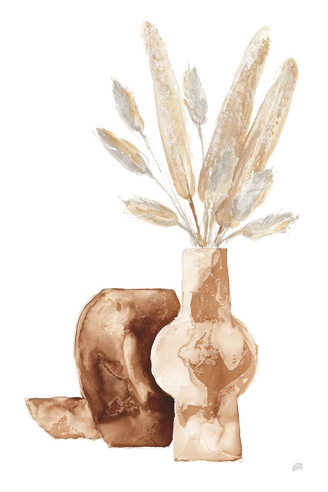Earthy Vase Gray Bunny Tail art print by Chris Paschke for $57.95 CAD