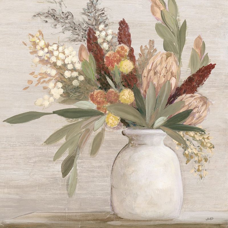 Warm Protea Still Life Crop art print by Julia Purinton for $57.95 CAD