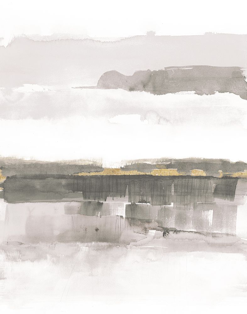 Influence of Line and Color Neutral Gold art print by Mike Schick for $57.95 CAD