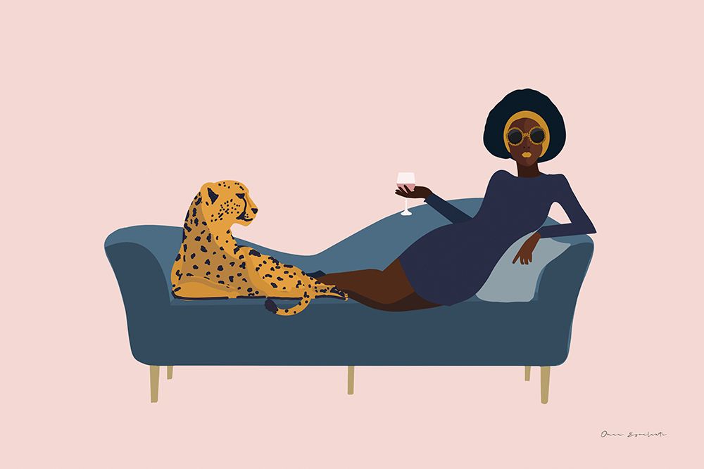 Wild Lounge I Rose Pink art print by Omar Escalante for $57.95 CAD
