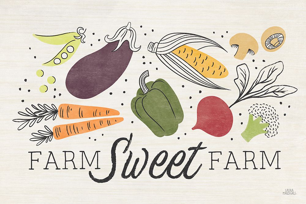 Garden Goodies I Cream art print by Laura Marshall for $57.95 CAD