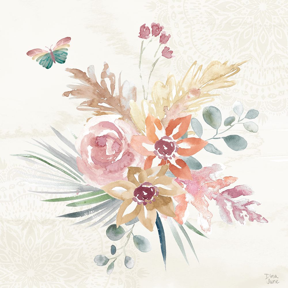 Boho Garden II art print by Dina June for $57.95 CAD