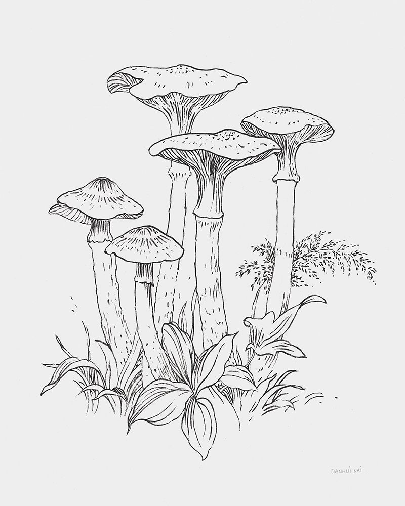 Natures Sketchbook I Bold Light Gray art print by Danhui Nai for $57.95 CAD