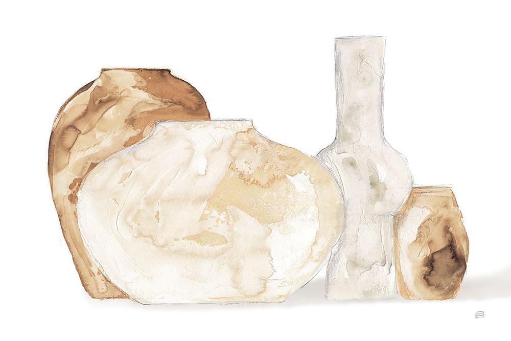 Neutral Vases I Shadow art print by Chris Paschke for $57.95 CAD