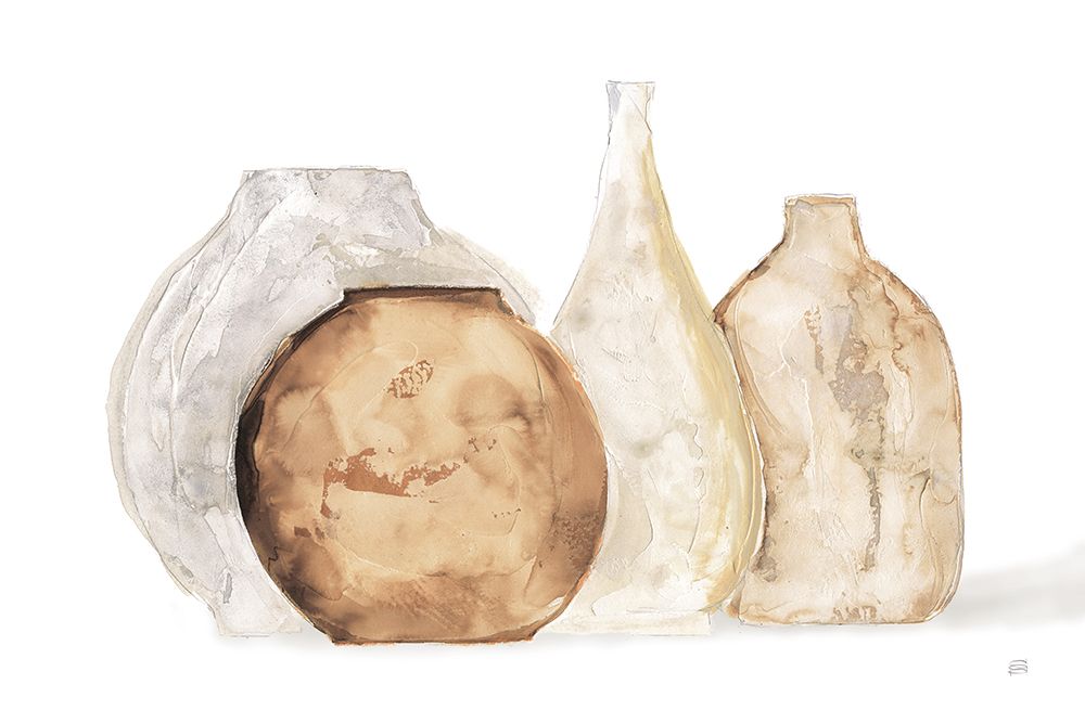 Neutral Vases IV Shadow art print by Chris Paschke for $57.95 CAD