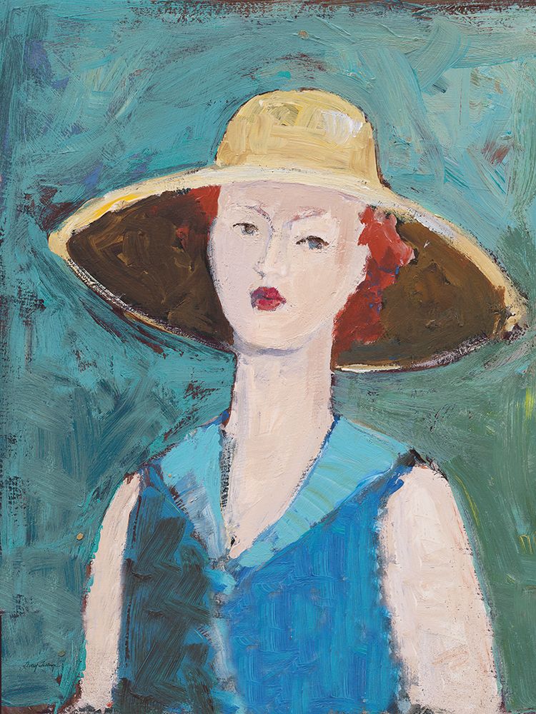 Flea Market Portrait II Blue art print by Avery Tillmon for $57.95 CAD