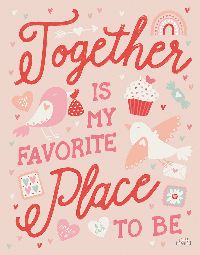 Lovebirds V art print by Laura Marshall for $57.95 CAD