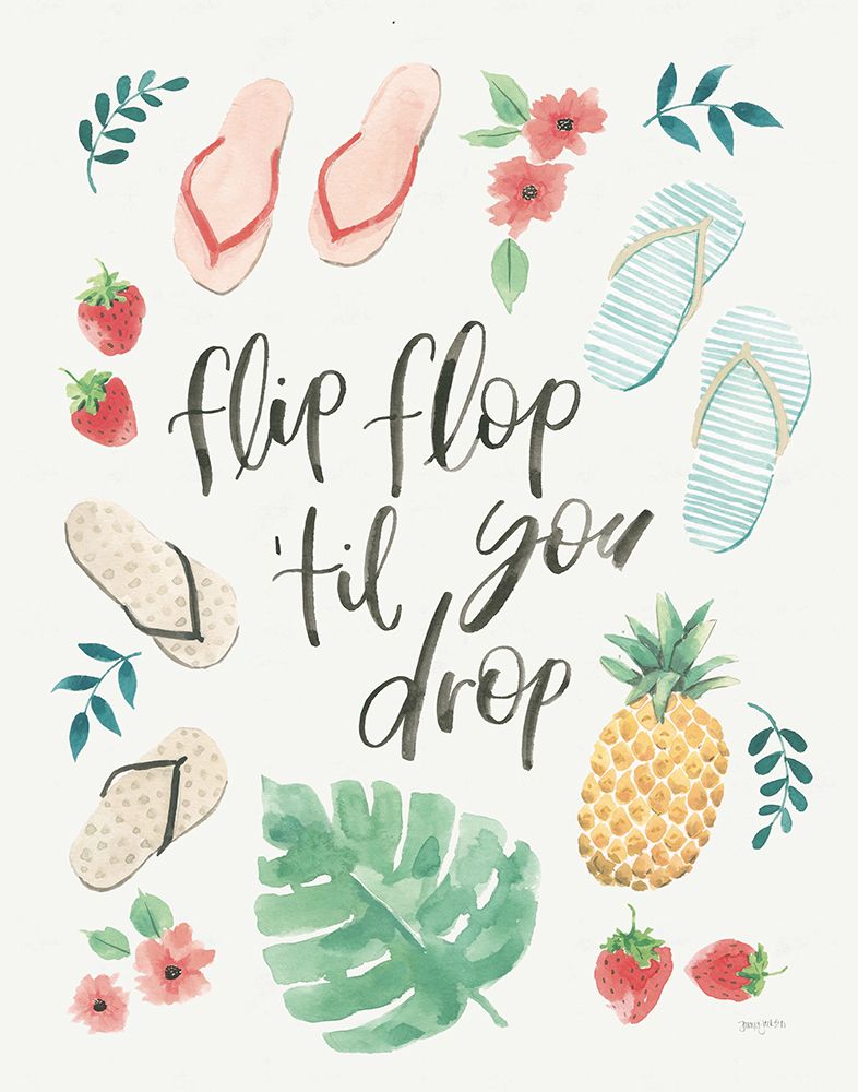 Lifes a Beach II art print by Jenaya Jackson for $57.95 CAD