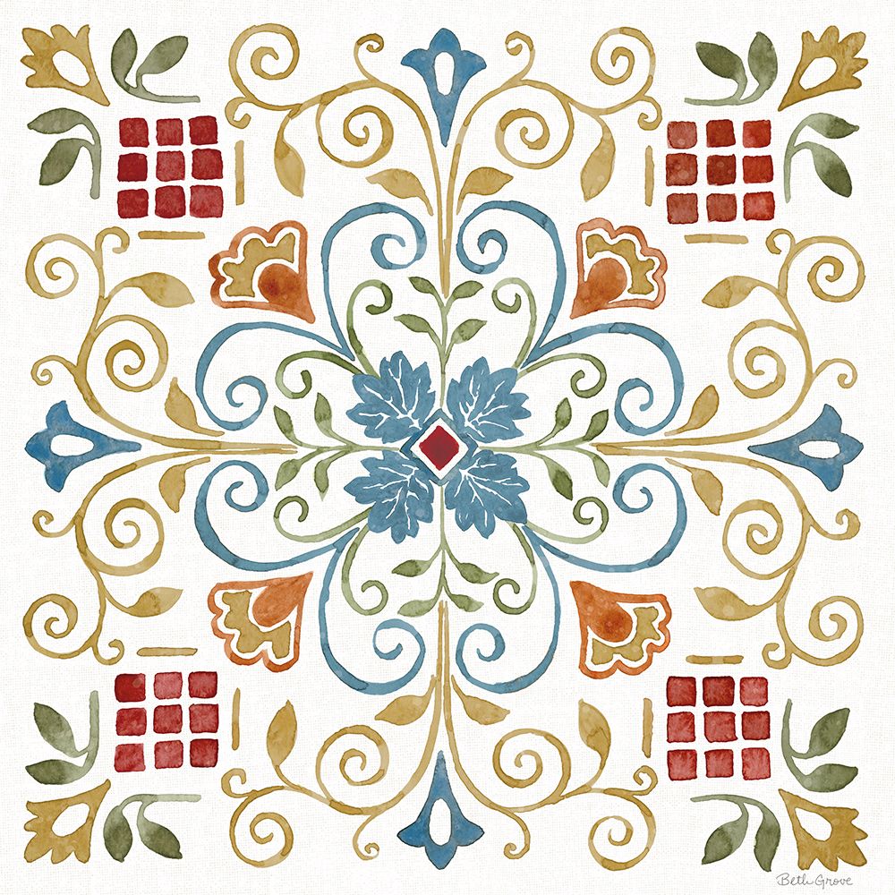 Mediterranean Motif IV art print by Beth Grove for $57.95 CAD