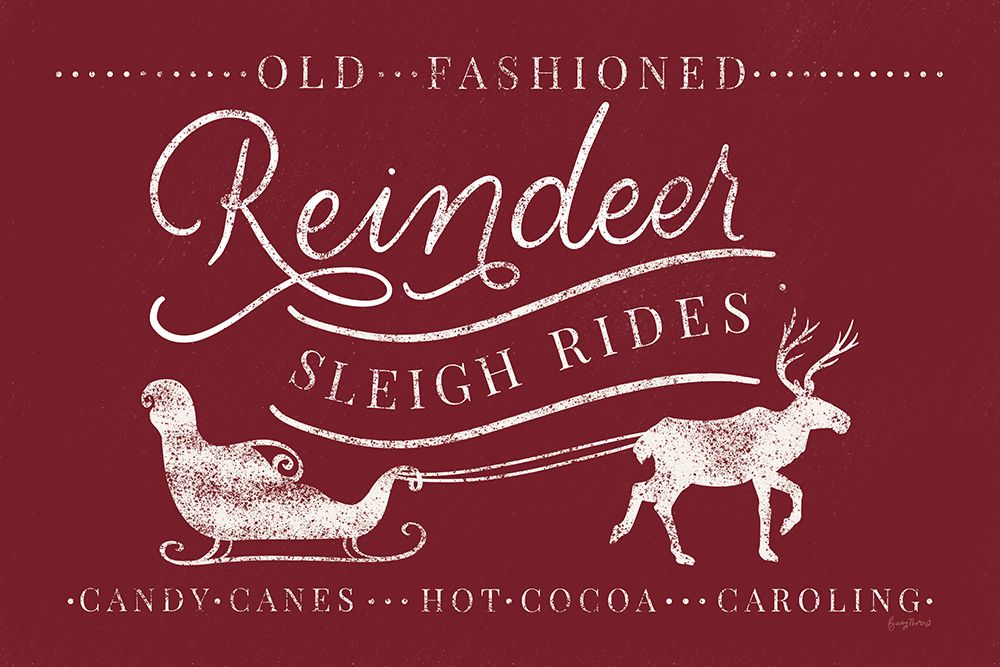 Vintage Christmas VIII art print by Becky Thorns for $57.95 CAD
