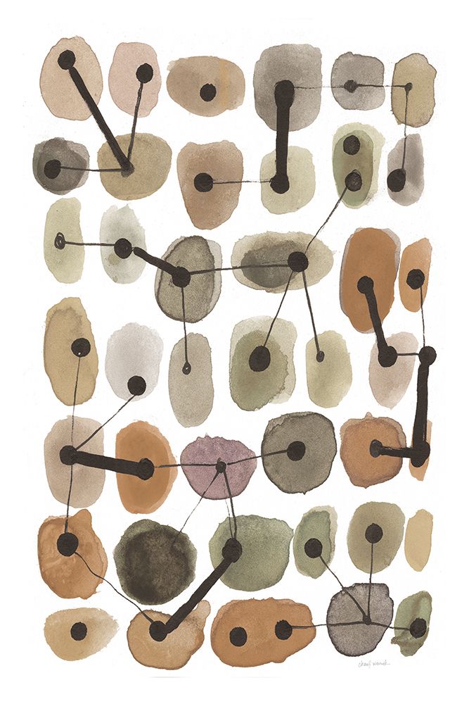 Mid Century II Warm Neutral Vertical art print by Cheryl Warrick for $57.95 CAD