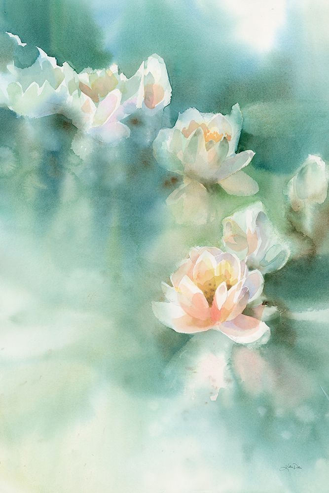 Water Lily I art print by Katrina Pete for $57.95 CAD