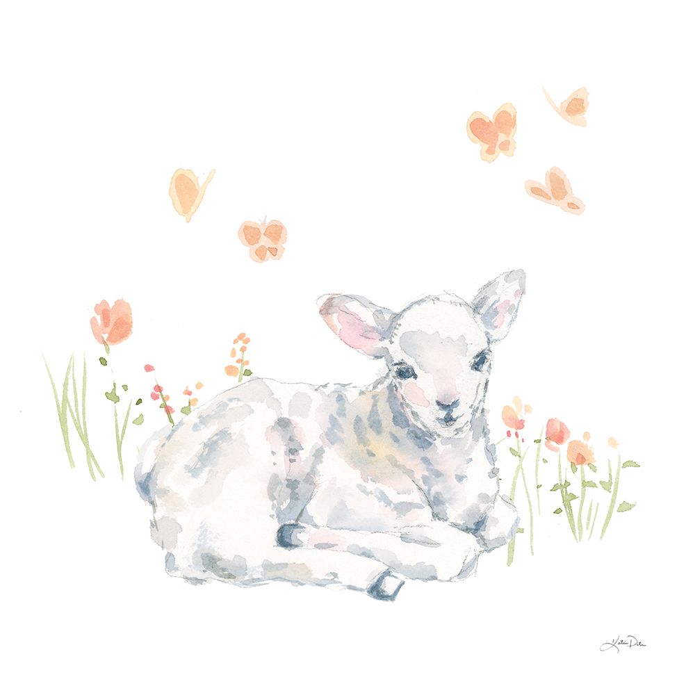 Spring Lambs III art print by Katrina Pete for $57.95 CAD
