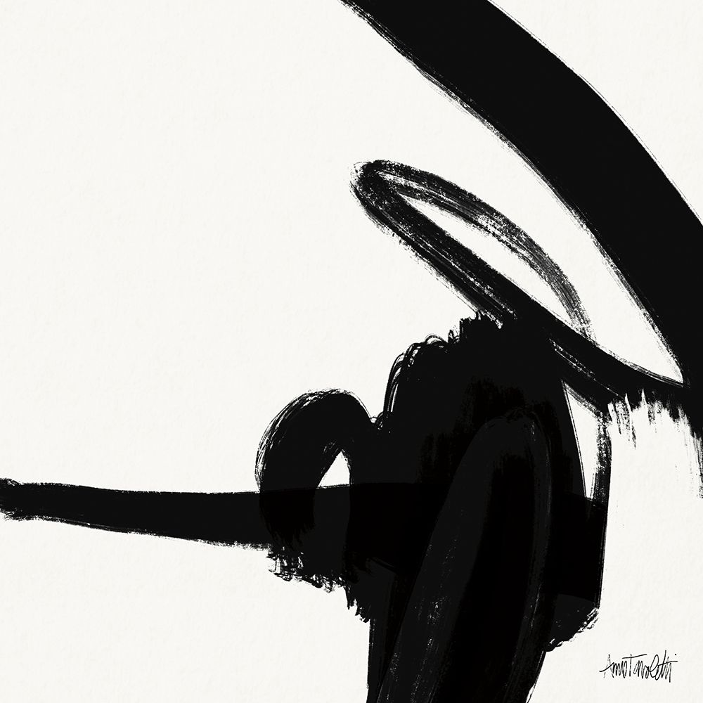 Black and White Abstract II art print by Anne Tavoletti for $57.95 CAD