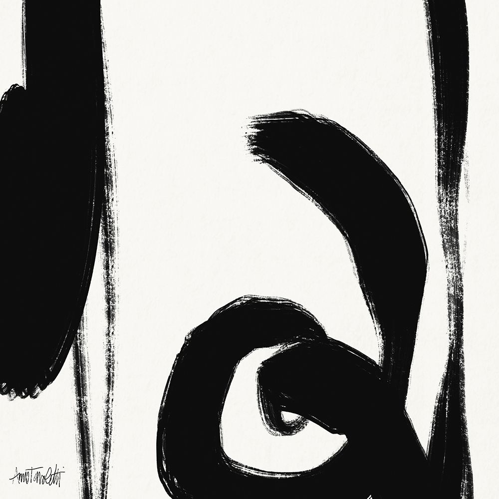 Black and White Abstract IV art print by Anne Tavoletti for $57.95 CAD