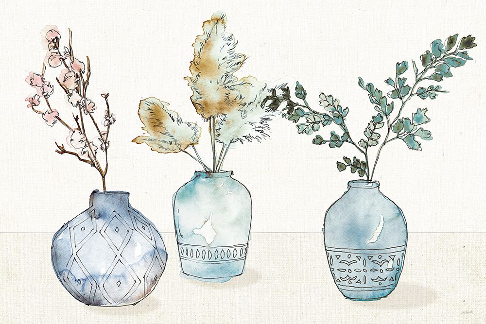 Fresh Farmhouse I Blue art print by Anne Tavoletti for $57.95 CAD