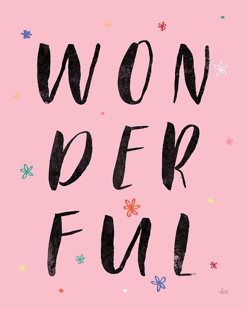 Colorful Bold Words I art print by Laura Marshall for $57.95 CAD