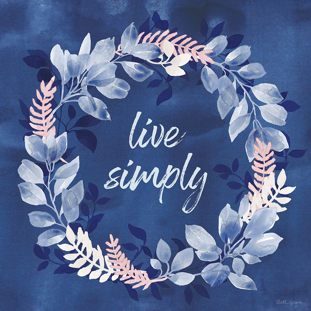 Indigo Petals IV art print by Beth Grove for $57.95 CAD