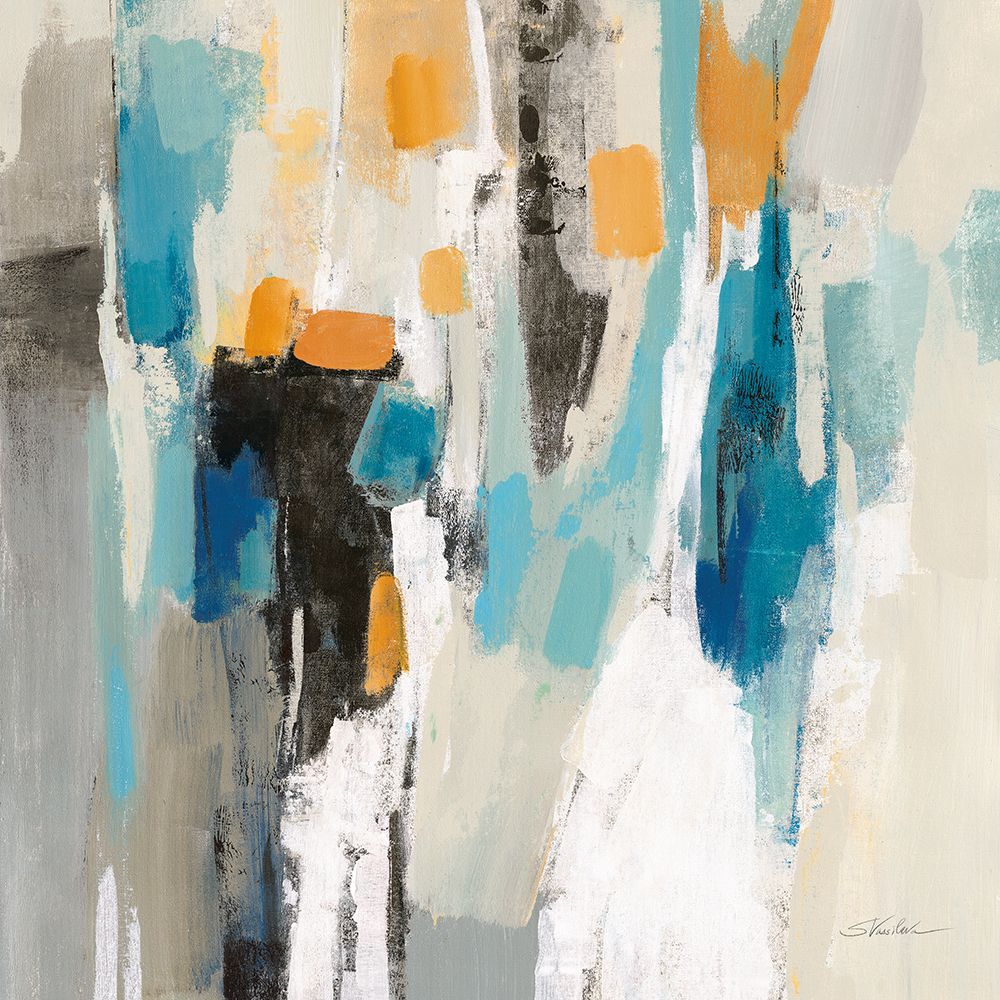 Steps on Sand II Aqua Sq art print by Silvia Vassileva for $57.95 CAD