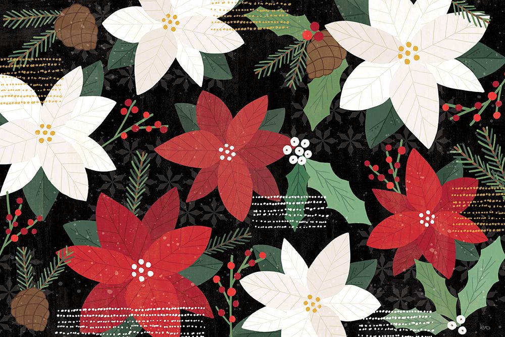 Mod Holiday I Dark art print by Veronique Charron for $57.95 CAD