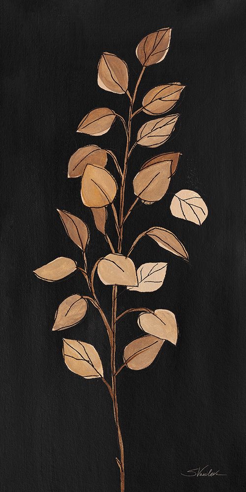 Farm Branch I on Black art print by Silvia Vassileva for $57.95 CAD