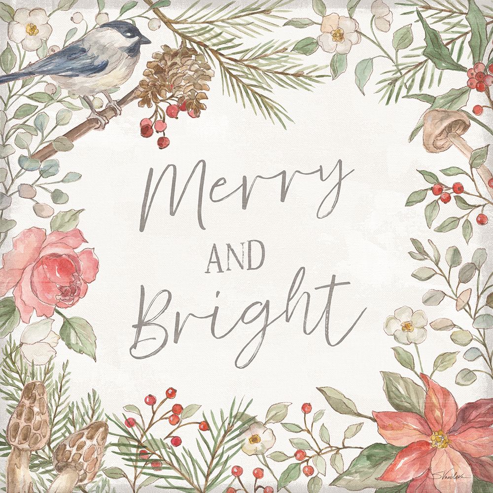 Woodland Christmas II art print by Silvia Vassileva for $57.95 CAD