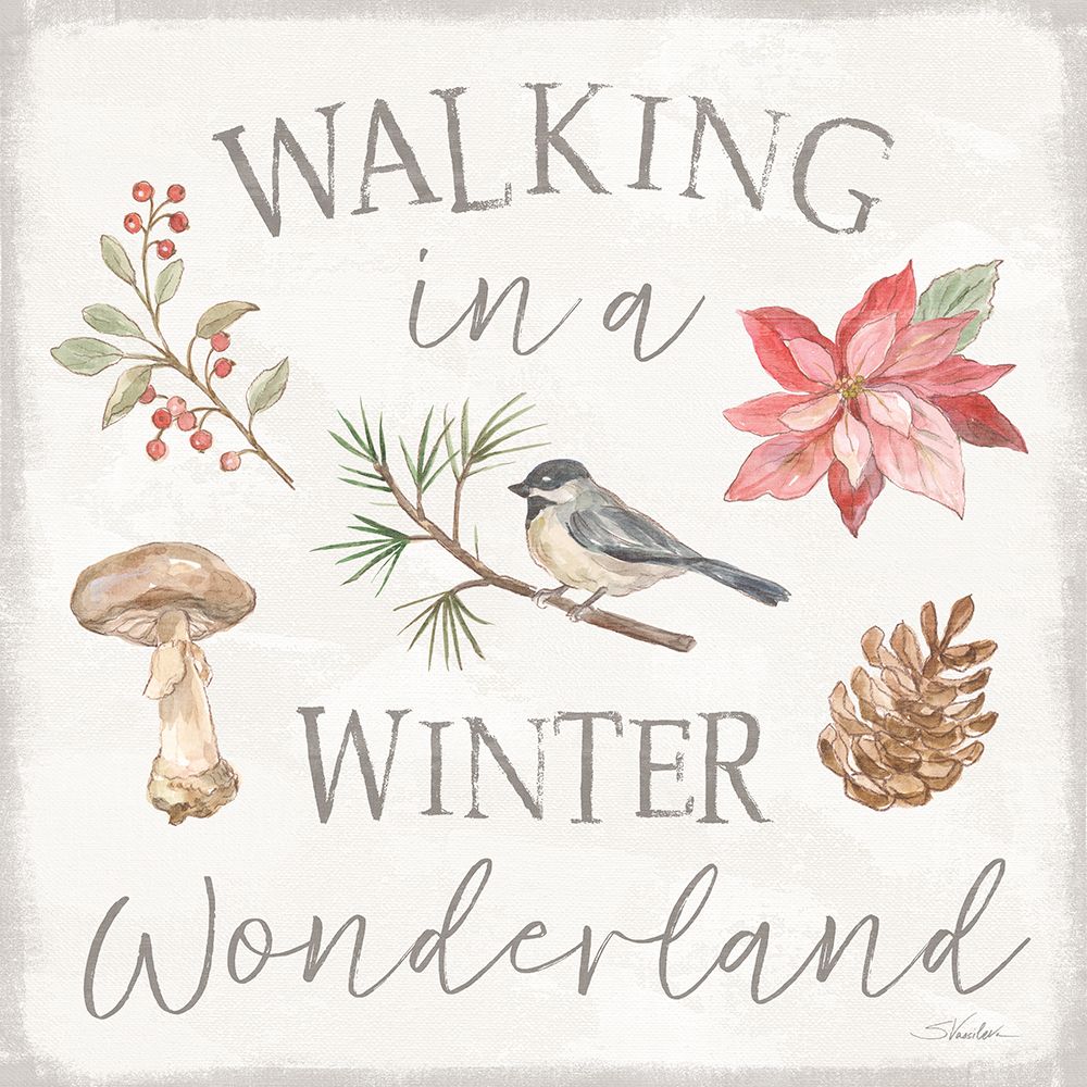 Woodland Christmas VII art print by Silvia Vassileva for $57.95 CAD