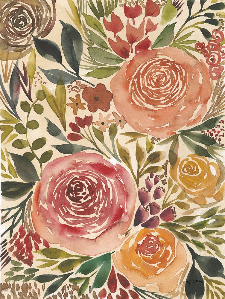Antique Garden IV art print by Cheryl Warrick for $57.95 CAD