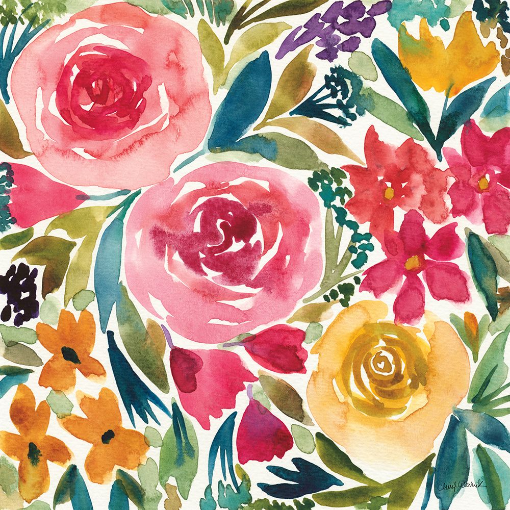 Summer Petals I art print by Cheryl Warrick for $57.95 CAD