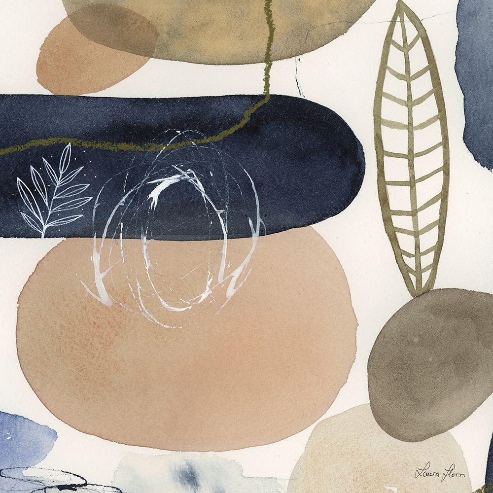 Leaves and Stones III art print by Laura Horn for $57.95 CAD
