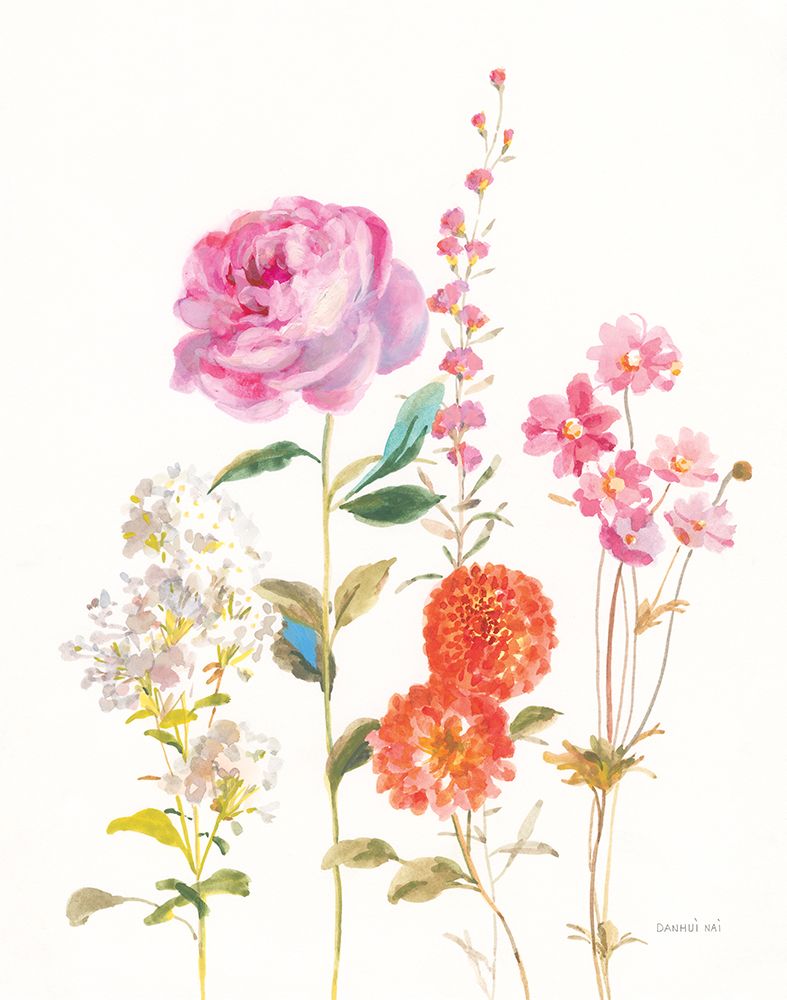 Picket Fence Flowers I art print by Danhui Nai for $57.95 CAD