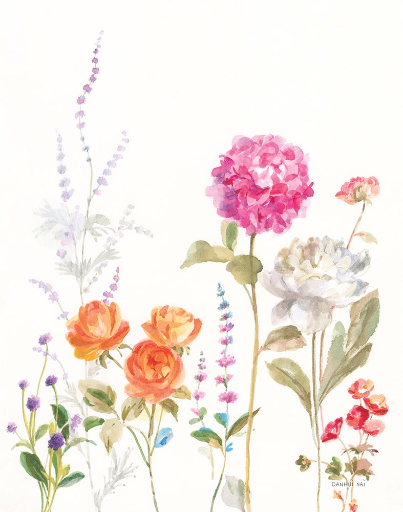 Picket Fence Flowers II art print by Danhui Nai for $57.95 CAD